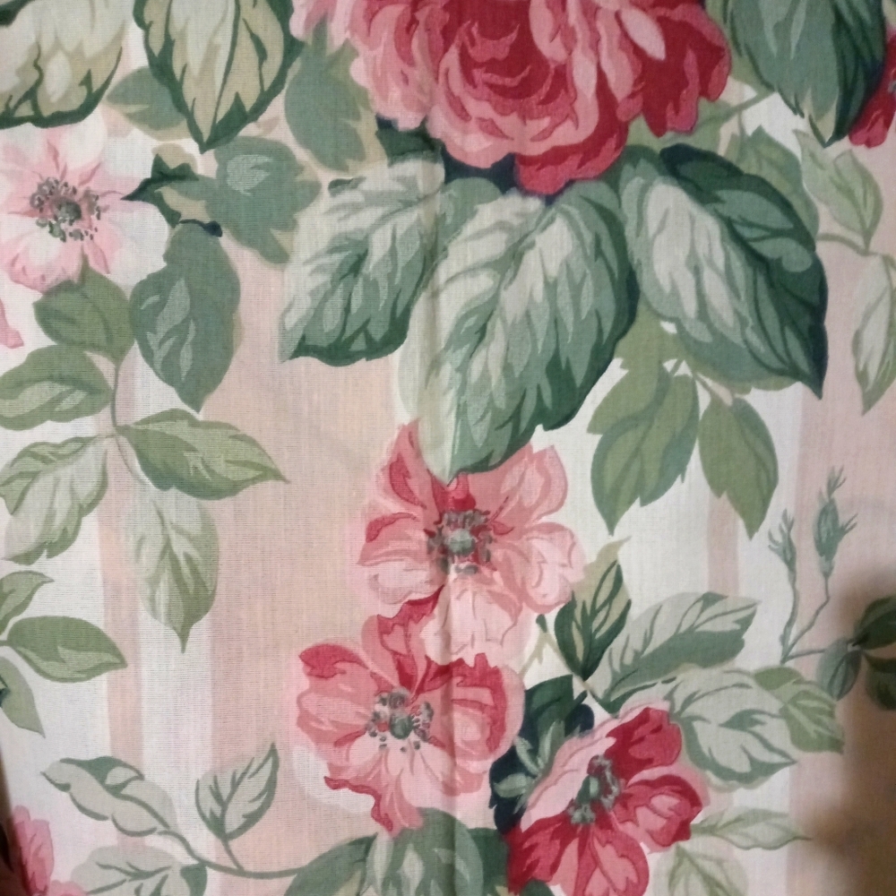 🌅💐CROSCILL FLORAL CURTAINS 64×28"🏫